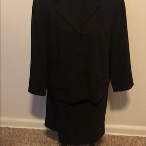 Black skirt and jacket suit
